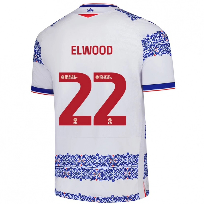 Danxen Kinder Amelia Elwood #22 Weiß Blau Heimtrikot Trikot 2025/26 T-Shirt Österreich