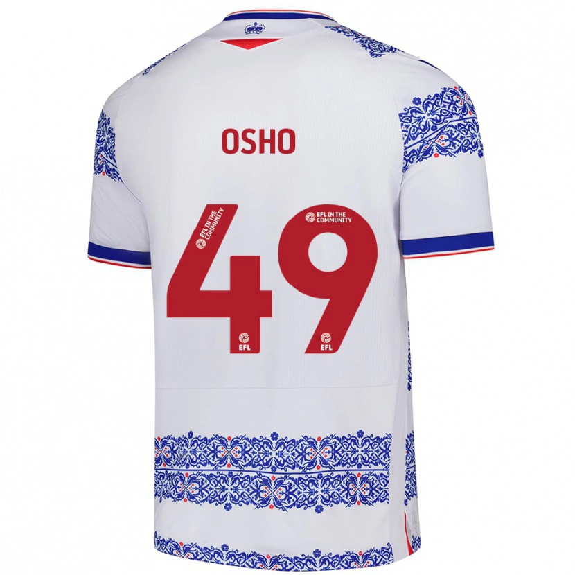 Danxen Kinder Emmanuel Osho #49 Weiß Blau Heimtrikot Trikot 2025/26 T-Shirt Österreich