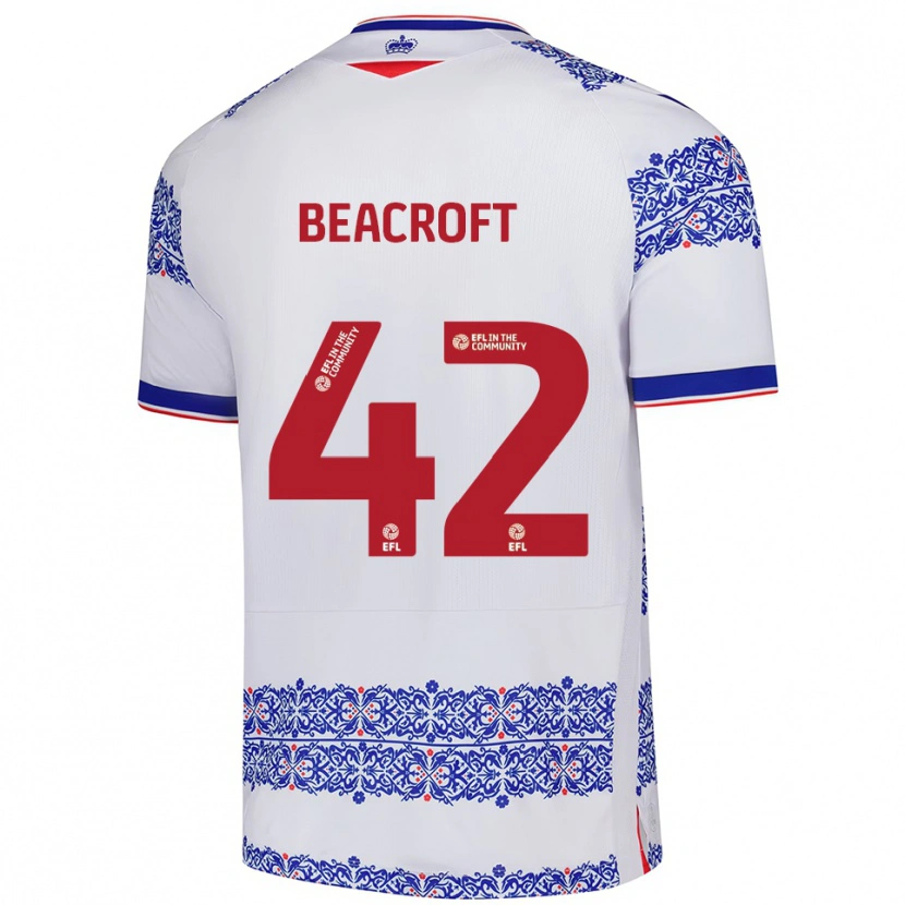 Danxen Kinder Boyd Beacroft #42 Weiß Blau Heimtrikot Trikot 2025/26 T-Shirt Österreich
