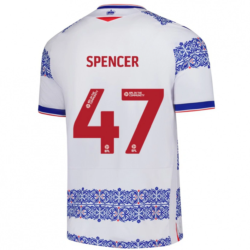 Danxen Kinder Shay Spencer #47 Weiß Blau Heimtrikot Trikot 2025/26 T-Shirt Österreich