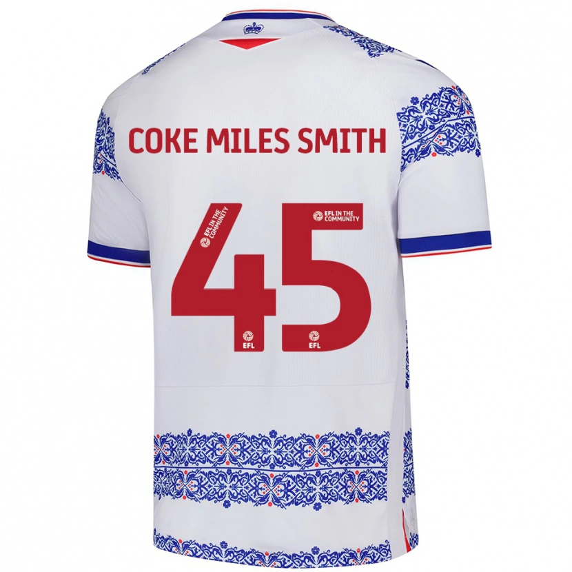 Danxen Kinder Kiyan Coke Miles Smith #45 Weiß Blau Heimtrikot Trikot 2025/26 T-Shirt Österreich