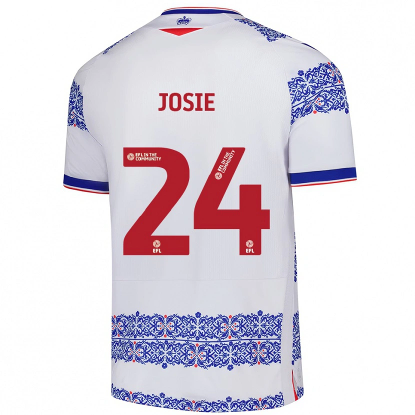 Danxen Kinder Josie Longhurst #24 Weiß Blau Heimtrikot Trikot 2025/26 T-Shirt Österreich