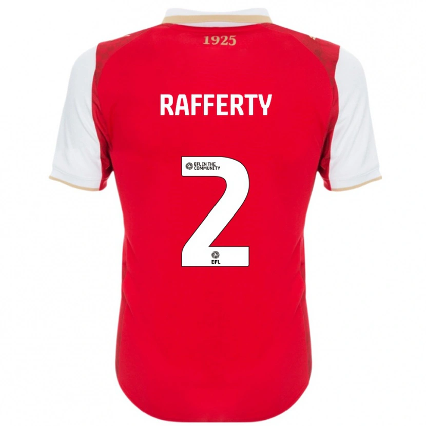 Danxen Kinder Joe Rafferty #2 Rot Weiß Heimtrikot Trikot 2025/26 T-Shirt Österreich