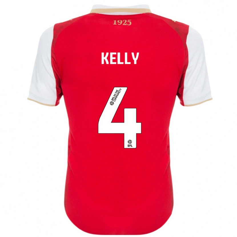 Danxen Kinder Liam Kelly #4 Rot Weiß Heimtrikot Trikot 2025/26 T-Shirt Österreich