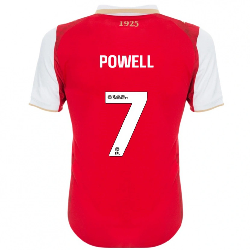 Danxen Kinder Joe Powell #7 Rot Weiß Heimtrikot Trikot 2025/26 T-Shirt Österreich