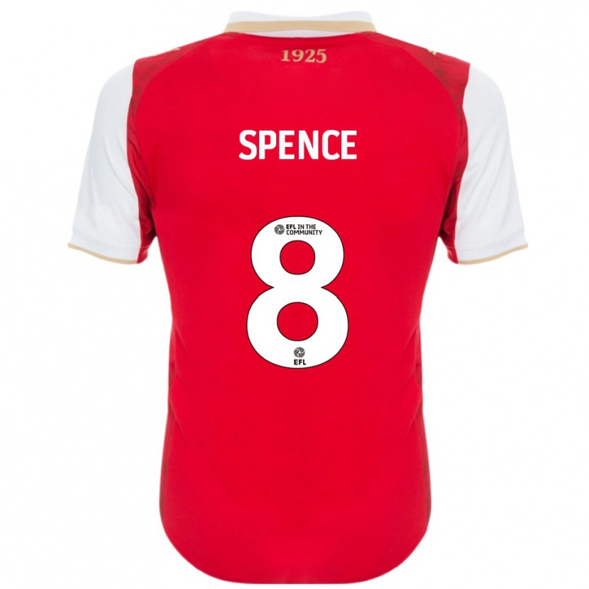 Danxen Kinder Kian Spence #8 Rot Weiß Heimtrikot Trikot 2025/26 T-Shirt Österreich