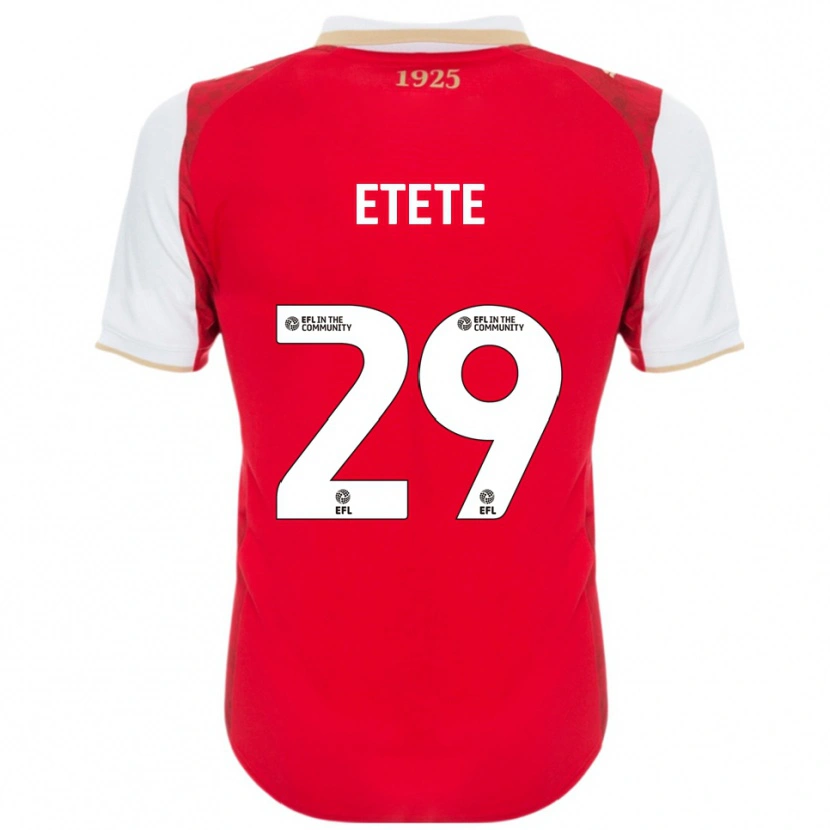 Danxen Kinder Kion Etete #29 Rot Weiß Heimtrikot Trikot 2025/26 T-Shirt Österreich
