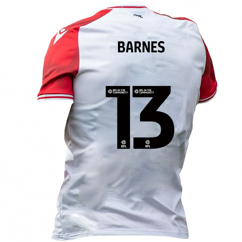 Danxen Kinder Callum Barnes #13 Weiß Rot Heimtrikot Trikot 2025/26 T-Shirt Österreich