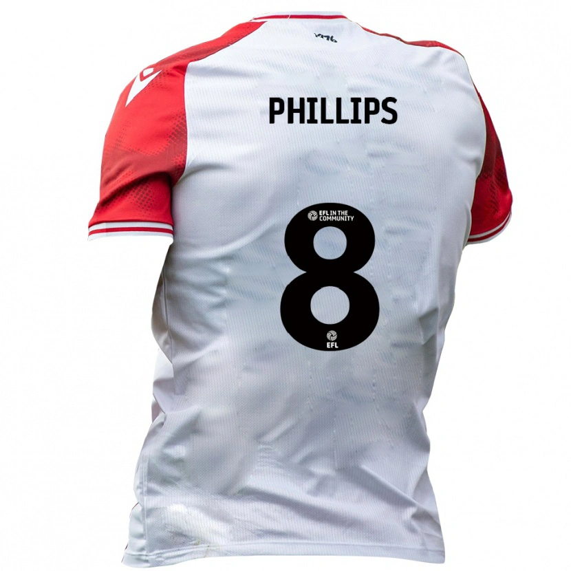 Danxen Kinder Daniel Phillips #8 Weiß Rot Heimtrikot Trikot 2025/26 T-Shirt Österreich