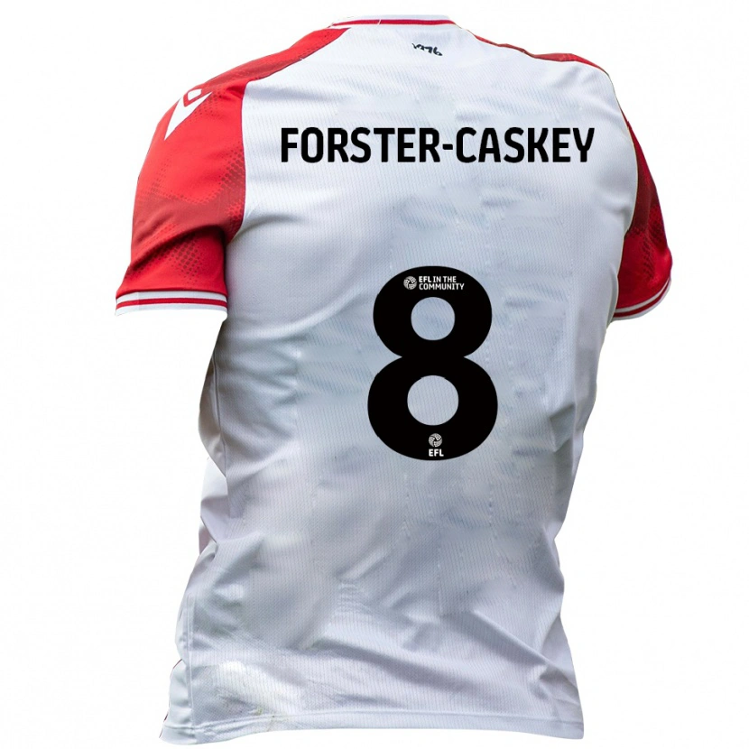 Danxen Kinder Jake Forster-Caskey #8 Weiß Rot Heimtrikot Trikot 2025/26 T-Shirt Österreich