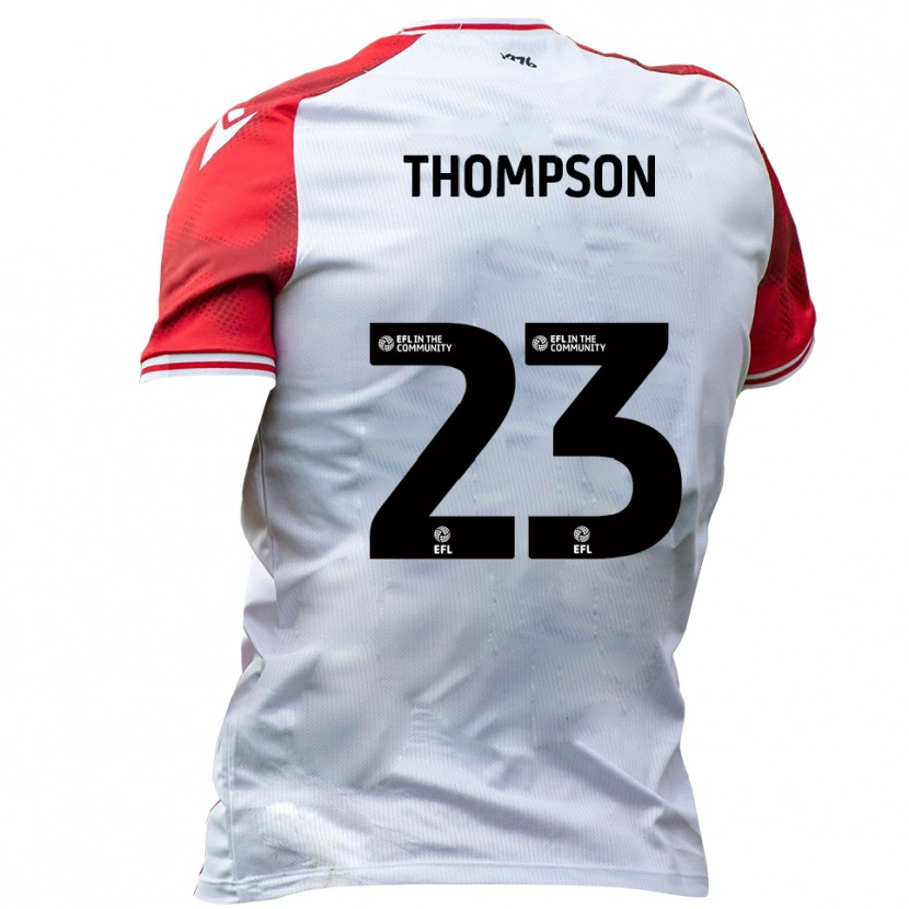Danxen Kinder Louis Thompson #23 Weiß Rot Heimtrikot Trikot 2025/26 T-Shirt Österreich