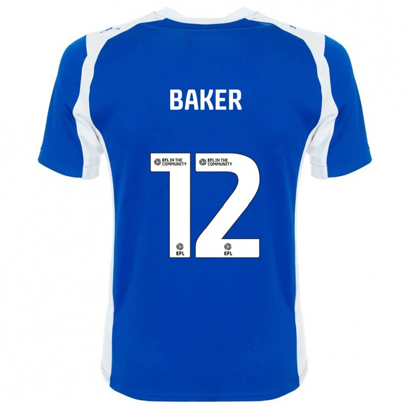Danxen Kinder Tegen Baker #12 Blau Weiß Heimtrikot Trikot 2025/26 T-Shirt Österreich