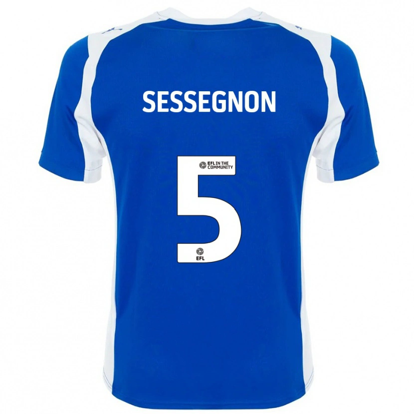 Danxen Kinder Steven Sessegnon #5 Blau Weiß Heimtrikot Trikot 2025/26 T-Shirt Österreich