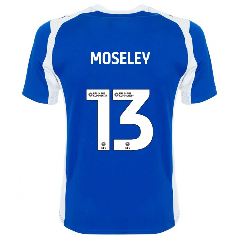 Danxen Kinder Faye Moseley #13 Blau Weiß Heimtrikot Trikot 2025/26 T-Shirt Österreich