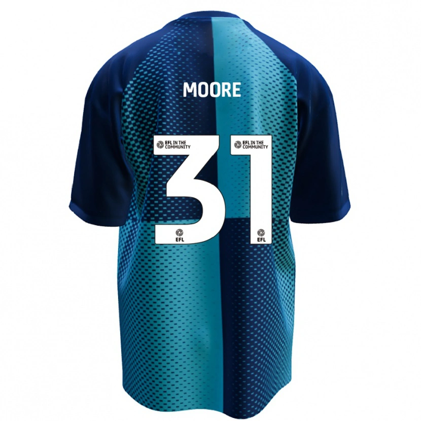 Danxen Kinder Stuart Moore #31 Blau Himmelblau Heimtrikot Trikot 2025/26 T-Shirt Österreich