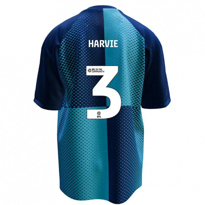 Danxen Kinder Daniel Harvie #3 Blau Himmelblau Heimtrikot Trikot 2025/26 T-Shirt Österreich