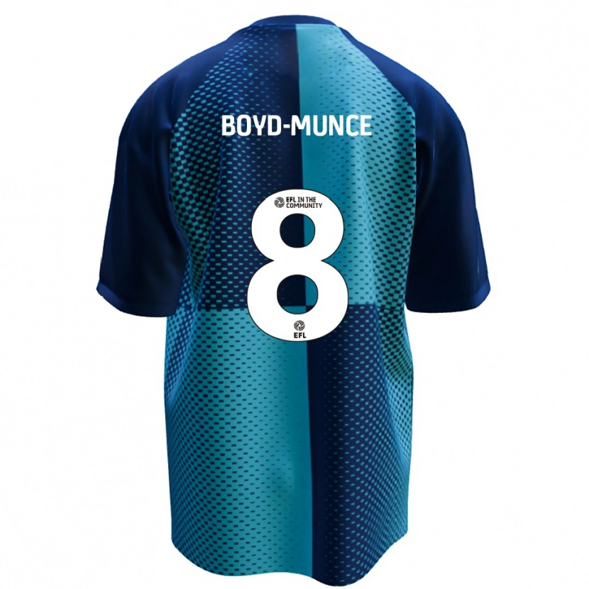 Danxen Kinder Caolan Boyd-Munce #8 Blau Himmelblau Heimtrikot Trikot 2025/26 T-Shirt Österreich