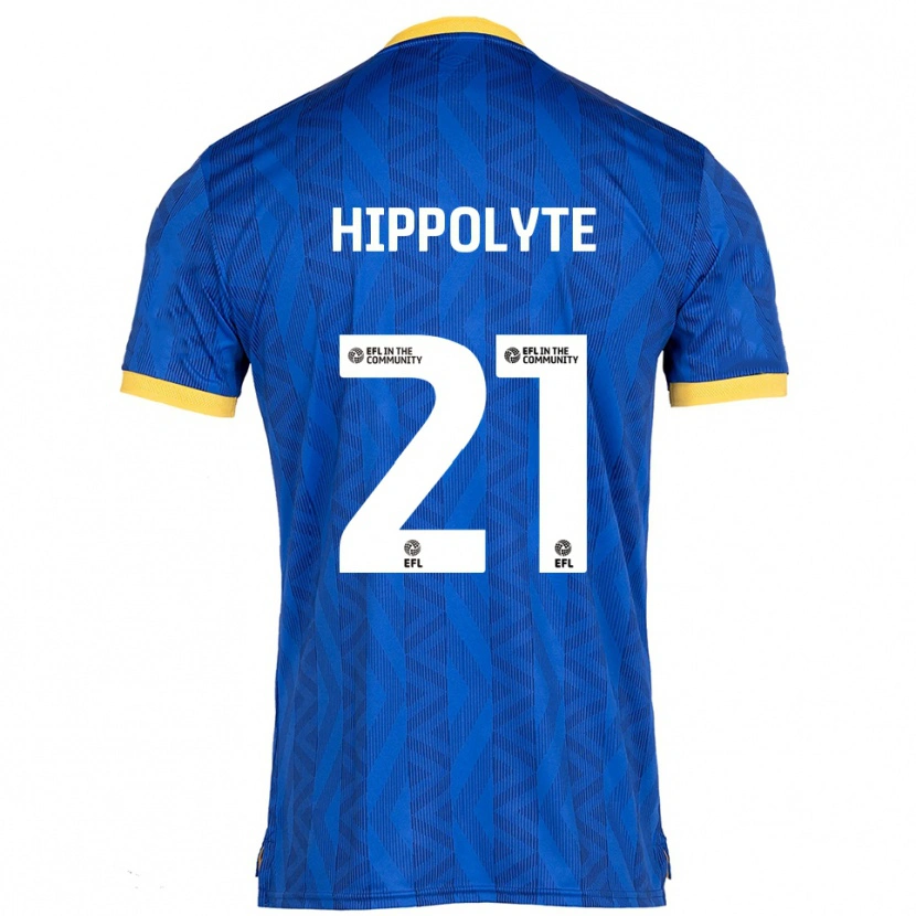 Danxen Kinder Myles Hippolyte #21 Marine Gelb Heimtrikot Trikot 2025/26 T-Shirt Österreich
