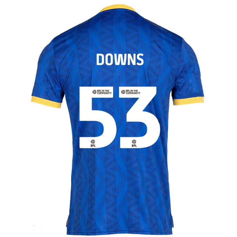 Danxen Kinder Oliver Downs #53 Marine Gelb Heimtrikot Trikot 2025/26 T-Shirt Österreich