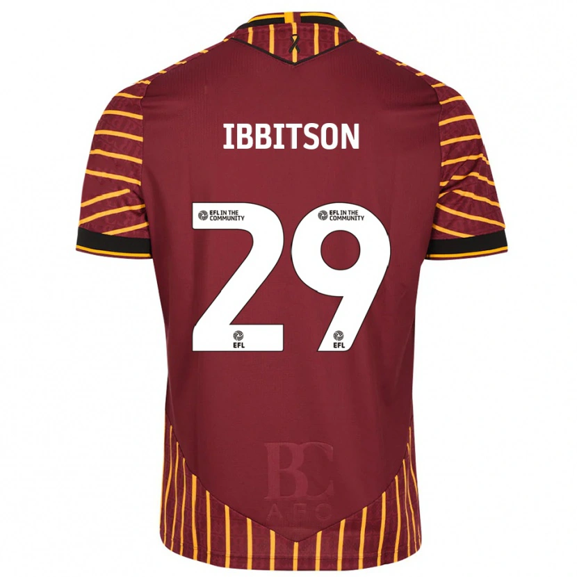 Danxen Kinder Harry Ibbitson #29 Orange Burgunderrot Heimtrikot Trikot 2025/26 T-Shirt Österreich