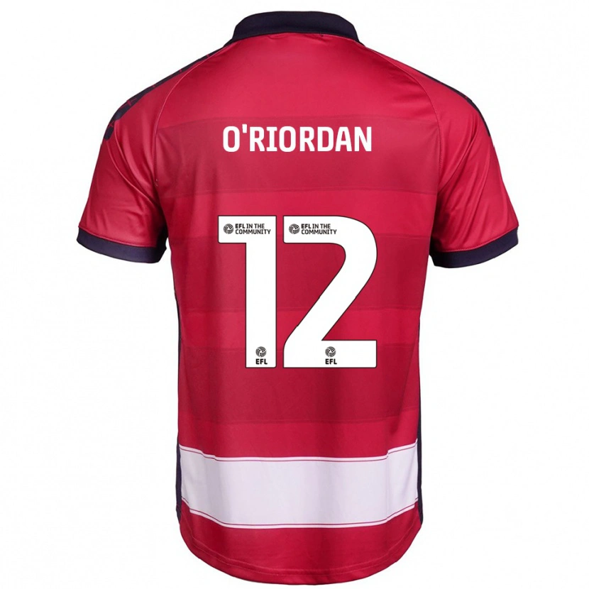 Danxen Kinder Connor O'riordan #12 Rot Weiß Heimtrikot Trikot 2025/26 T-Shirt Österreich
