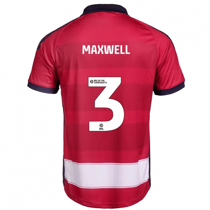 Danxen Kinder James Maxwell #3 Rot Weiß Heimtrikot Trikot 2025/26 T-Shirt Österreich