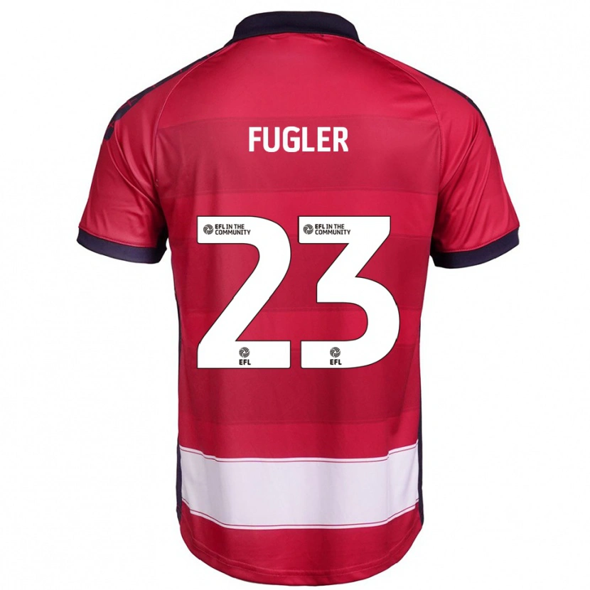 Danxen Kinder Millie Fugler #23 Rot Weiß Heimtrikot Trikot 2025/26 T-Shirt Österreich