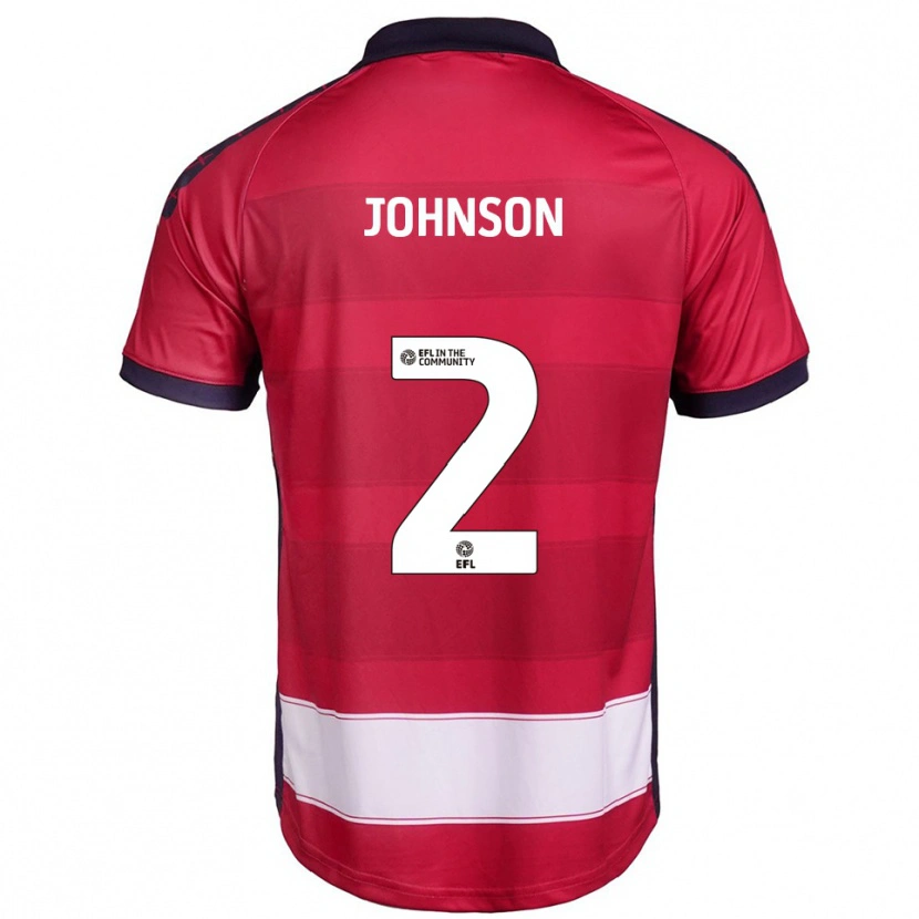 Danxen Kinder Ryley Johnson #2 Rot Weiß Heimtrikot Trikot 2025/26 T-Shirt Österreich
