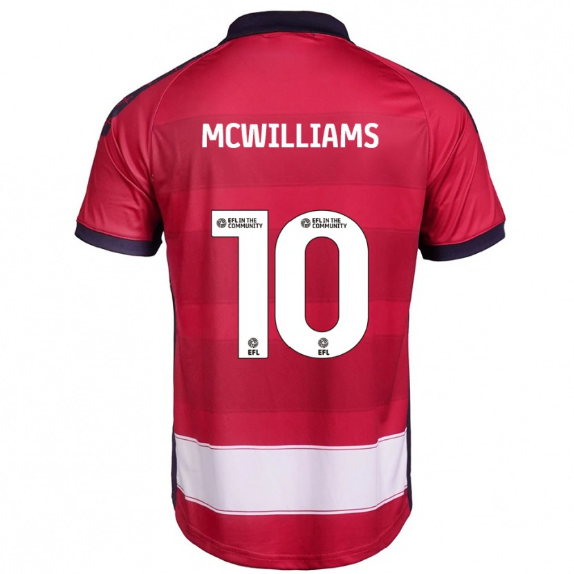 Danxen Kinder Hannah Mcwilliams #10 Rot Weiß Heimtrikot Trikot 2025/26 T-Shirt Österreich