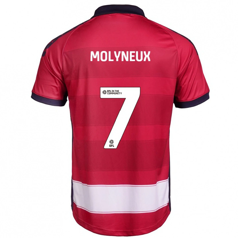 Danxen Kinder Luke Molyneux #7 Rot Weiß Heimtrikot Trikot 2025/26 T-Shirt Österreich