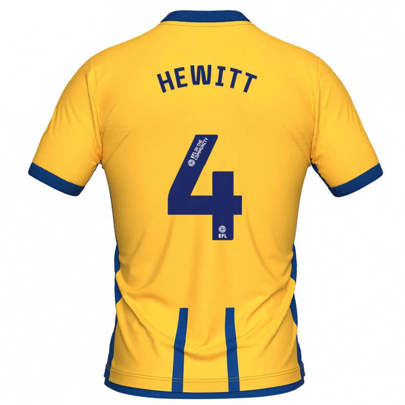 Danxen Kinder Elliott Hewitt #4 Gelb Blau Heimtrikot Trikot 2025/26 T-Shirt Österreich