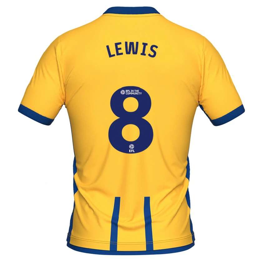 Danxen Kinder Aaron Lewis #8 Gelb Blau Heimtrikot Trikot 2025/26 T-Shirt Österreich