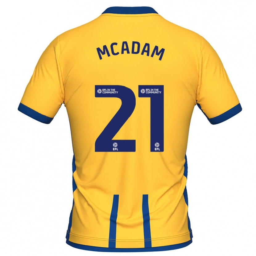 Danxen Kinder Kyle Mcadam #21 Gelb Blau Heimtrikot Trikot 2025/26 T-Shirt Österreich