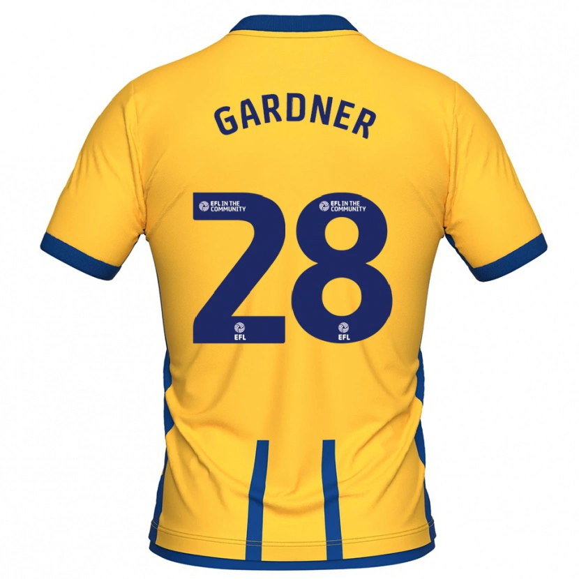 Danxen Kinder Joe Gardner #28 Gelb Blau Heimtrikot Trikot 2025/26 T-Shirt Österreich