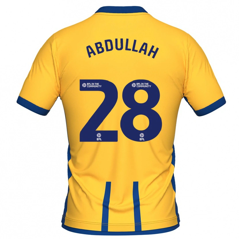 Danxen Kinder Mckeal Abdullah #28 Gelb Blau Heimtrikot Trikot 2025/26 T-Shirt Österreich