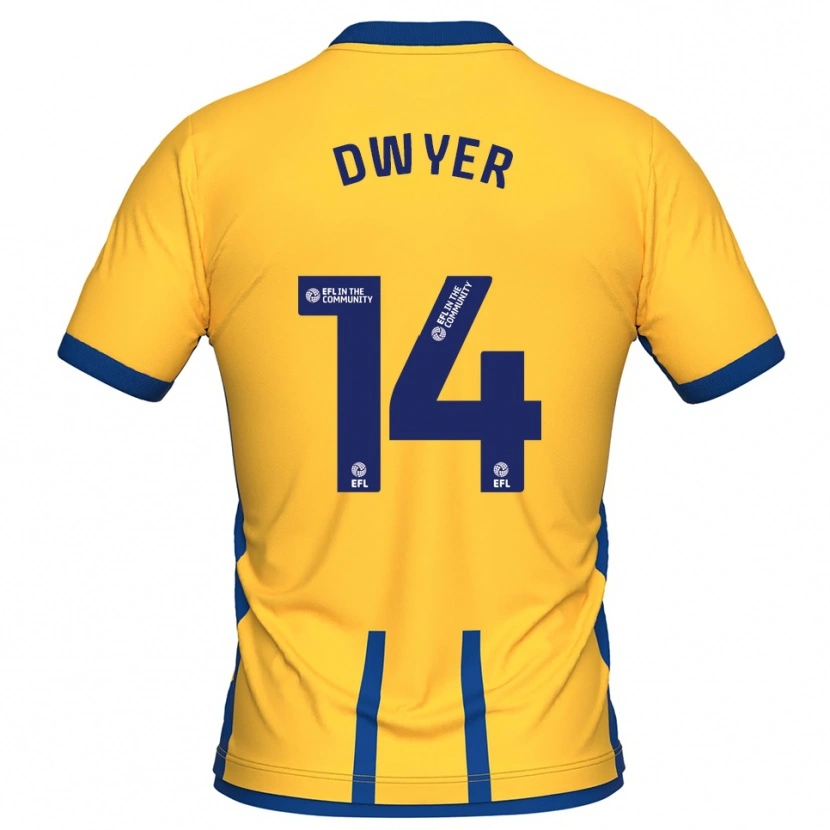 Danxen Kinder Dom Dwyer #14 Gelb Blau Heimtrikot Trikot 2025/26 T-Shirt Österreich