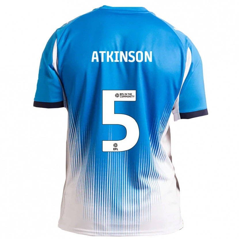 Danxen Kinder Jack Atkinson #5 Blau Weiß Heimtrikot Trikot 2025/26 T-Shirt Österreich