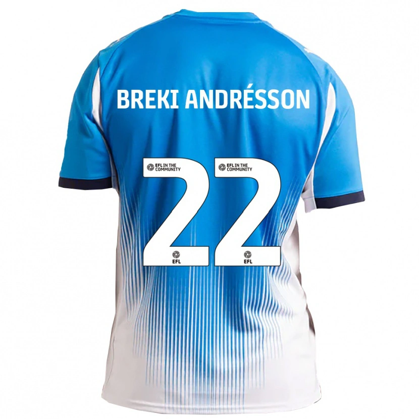 Danxen Kinder Benoný Breki Andrésson #22 Blau Weiß Heimtrikot Trikot 2025/26 T-Shirt Österreich