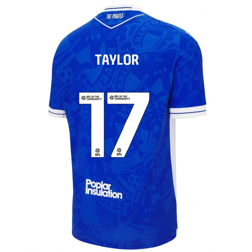 Danxen Kinder Connor Taylor #17 Blau Weiß Heimtrikot Trikot 2025/26 T-Shirt Österreich