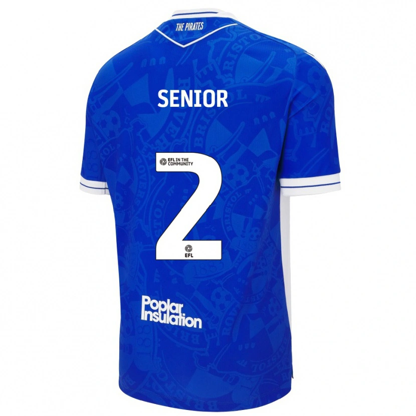 Danxen Kinder Joel Senior #2 Blau Weiß Heimtrikot Trikot 2025/26 T-Shirt Österreich