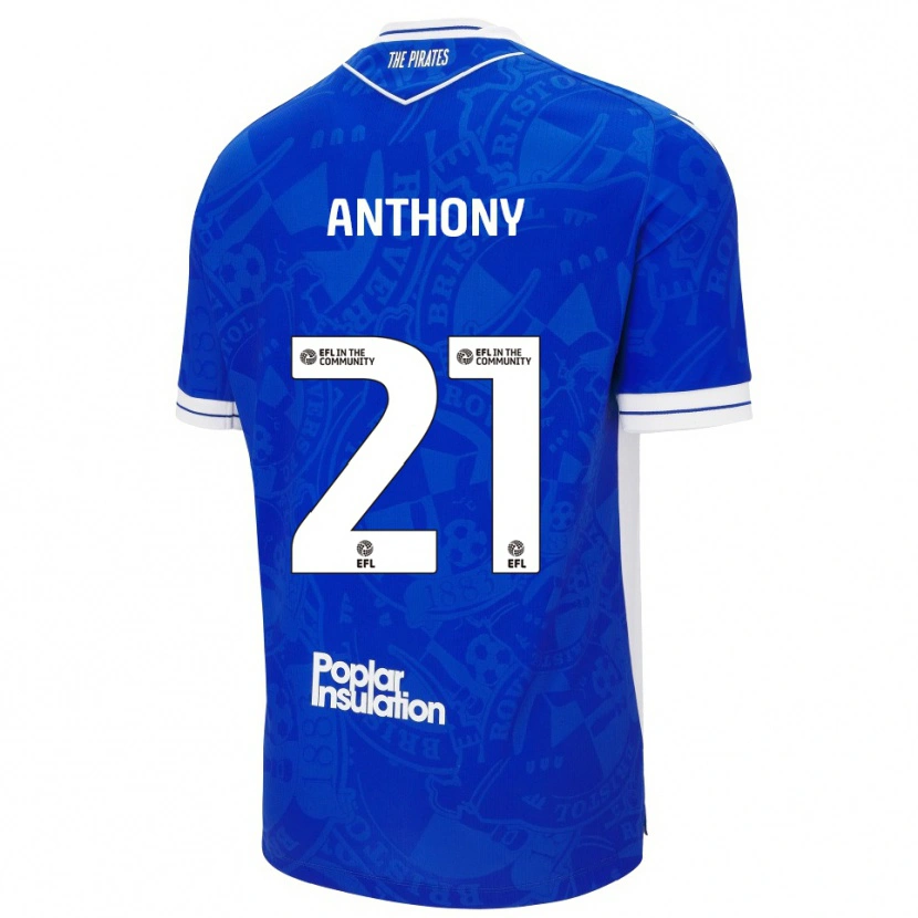 Danxen Kinder Micah Anthony #21 Blau Weiß Heimtrikot Trikot 2025/26 T-Shirt Österreich