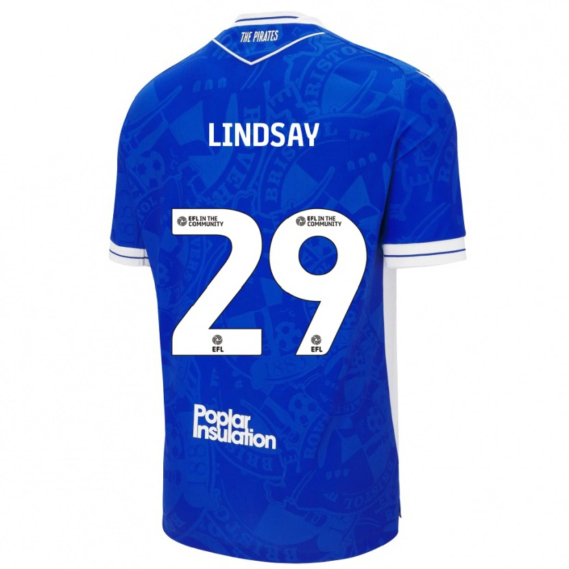 Danxen Kinder Jamie Lindsay #29 Blau Weiß Heimtrikot Trikot 2025/26 T-Shirt Österreich