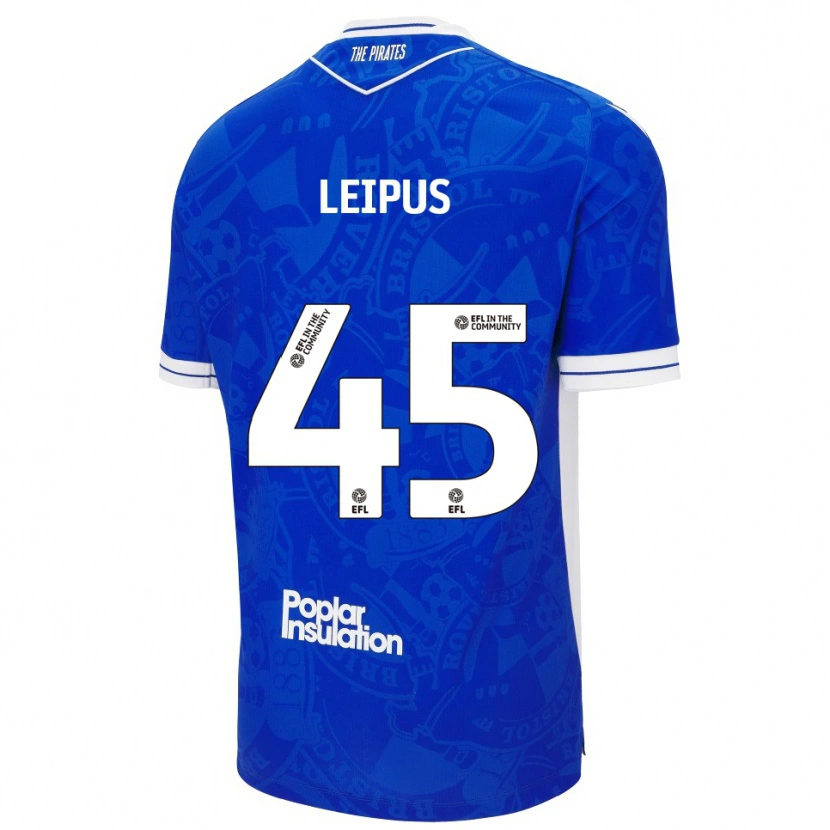 Danxen Kinder Brooklyn Leipus #45 Blau Weiß Heimtrikot Trikot 2025/26 T-Shirt Österreich