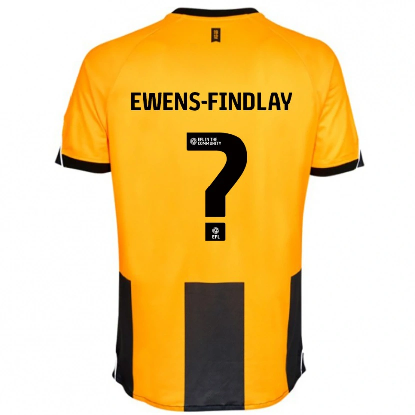 Danxen Kinder Ty Ewens-Findlay #0 Orange Schwarz Heimtrikot Trikot 2025/26 T-Shirt Österreich