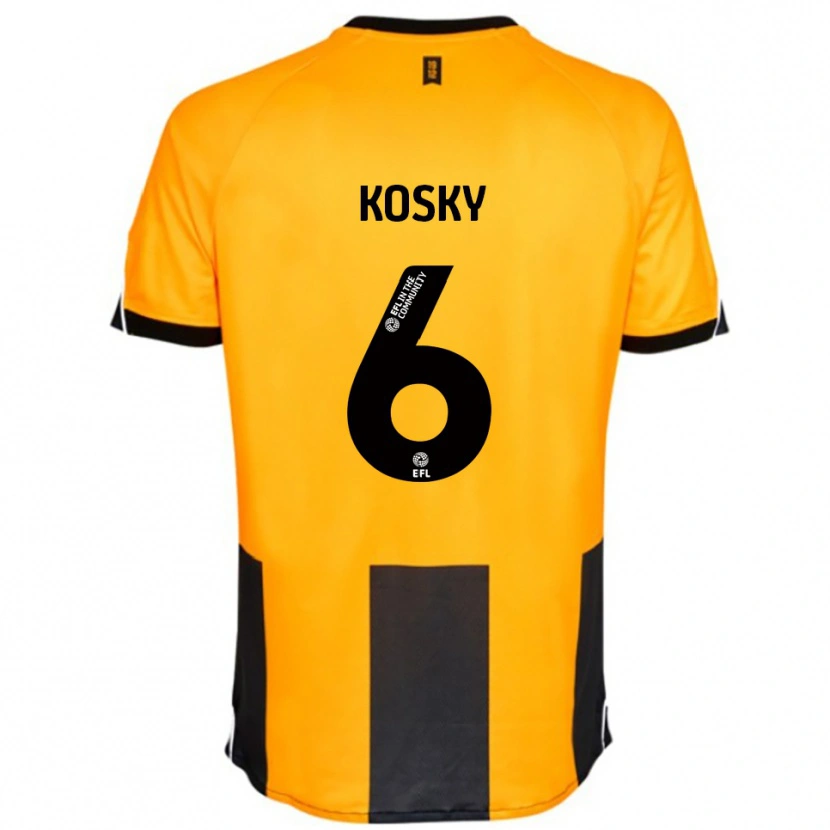 Danxen Kinder Rachel Kosky #6 Orange Schwarz Heimtrikot Trikot 2025/26 T-Shirt Österreich