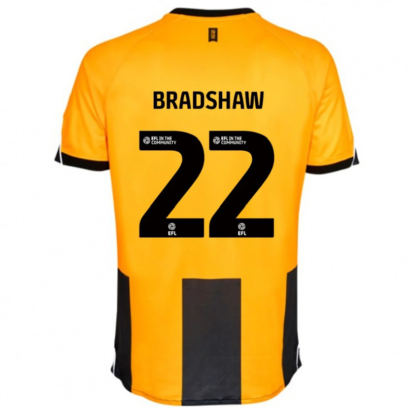 Danxen Kinder Zak Bradshaw #22 Orange Schwarz Heimtrikot Trikot 2025/26 T-Shirt Österreich
