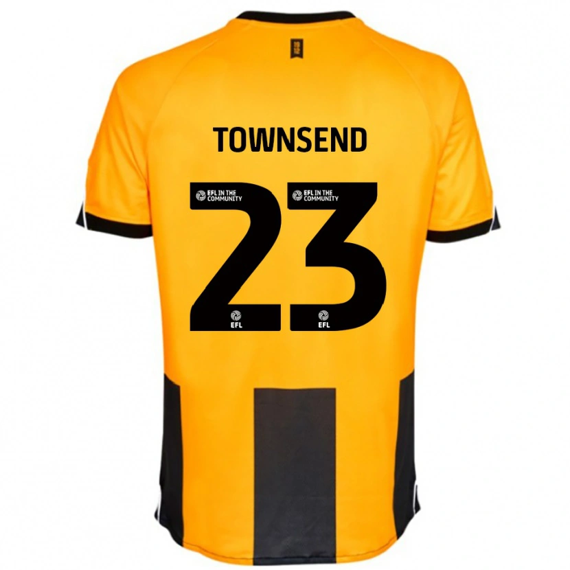 Danxen Kinder Eleanor Townsend #23 Orange Schwarz Heimtrikot Trikot 2025/26 T-Shirt Österreich