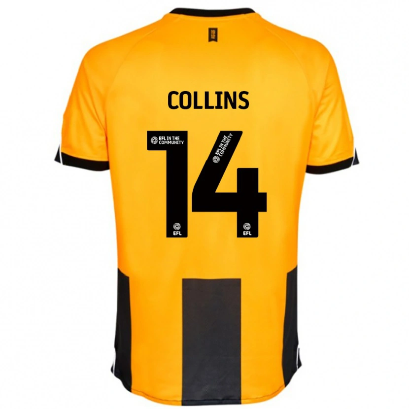 Danxen Kinder Natasha Collins #14 Orange Schwarz Heimtrikot Trikot 2025/26 T-Shirt Österreich