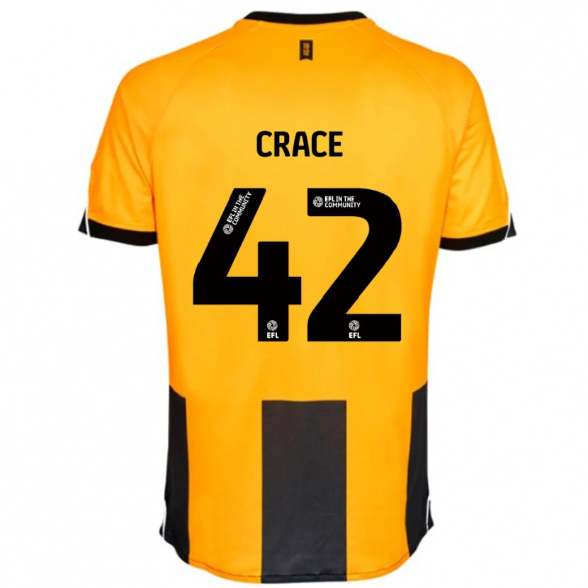 Danxen Kinder Dempsey Crace #42 Orange Schwarz Heimtrikot Trikot 2025/26 T-Shirt Österreich