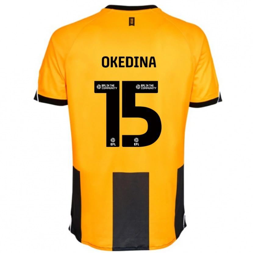 Danxen Kinder Jubril Okedina #15 Orange Schwarz Heimtrikot Trikot 2025/26 T-Shirt Österreich